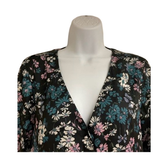 Paige Dark Floral Print Blouse _ NWOT - Picture 2 of 6
